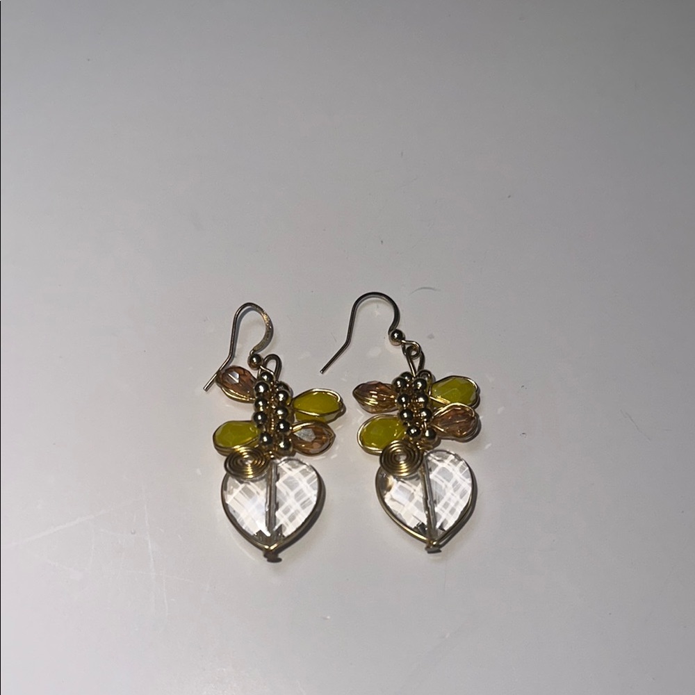 Heart unique earrings‎